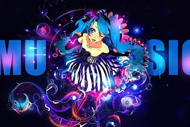 Download Anime Girl Music Animated Black Backgrounds Wallpapers HD ...