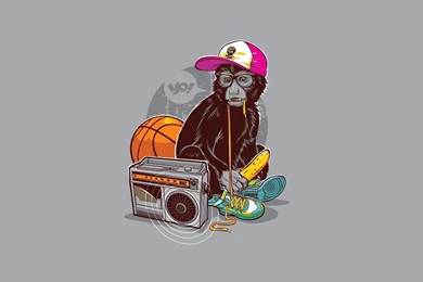 Cartoon Monkey Hip Hop Wallpapers