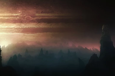 Jupiter Planet Alien Landscape Wallpapers