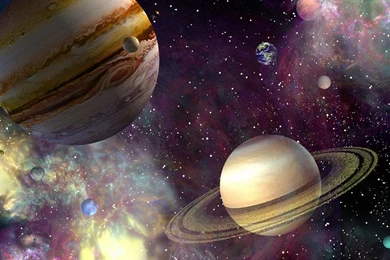 Jupiter And Saturn   (