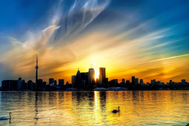 Toronto Sunset 1080p Wallpapers 6281 Hd Wallpapers