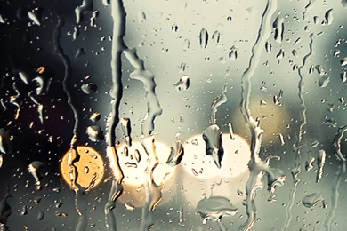 Rain Drops On Glass Wallpapers