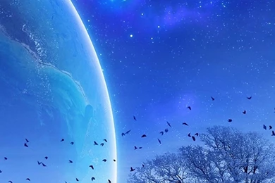 Fantasy Winter Skyscape Space View iPhone 6 Wallpapers Download ...