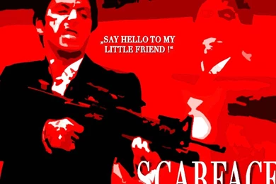 SCARFACE Crime Drama Movie Film Poster Weapon Gun Dark Wallpapers ...