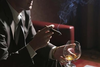 Download Wallpapers 2560x1600 Man, Businessman, Arms, Cigar ...