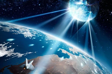 Disco Globe Moon Wallpapers   Fantasy Wallpapers