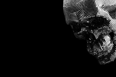 Skulls Balls Disco Black Backgrounds Wallpapers