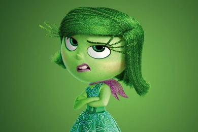 HD Backgrounds Pixar Inside Out 2015 Movie Disgust Emotion Green ...