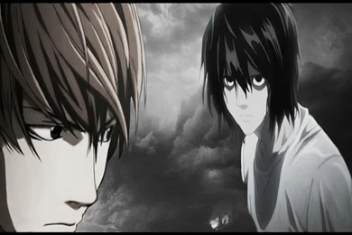 L And Light En La Lluvia   Death Note Wallpapers (12617009)   Fanpop