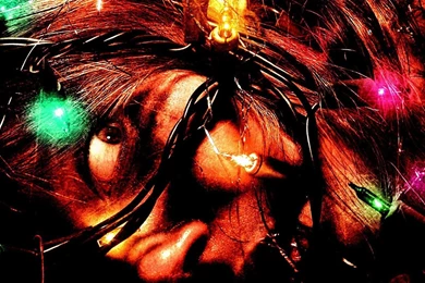 Download Wallpapers 1920x1080 Black Christmas, Face, Fear, Garland ...