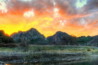 Download Wallpapers 750x1334 Landscape, Usa, River, Sky, Malibu ...