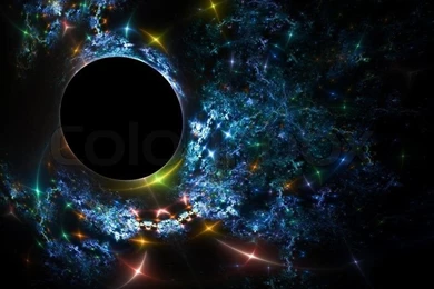 Photo Frame. Kpugloe Black Hole On A Beautiful Patterned ...
