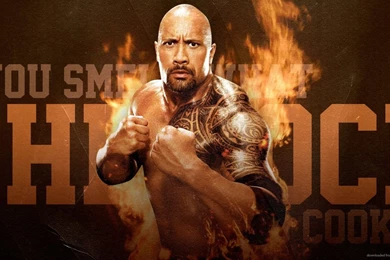 HD The Rock On Fire Wallpapers