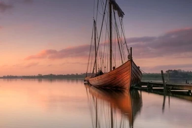 The Wallpapers Of Beautiful Viking Ship In Denmark   Beach Wallpapers