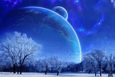 Download Wallpapers 1024x768 Nature, Landscape, Winter, Sky, Snow ...