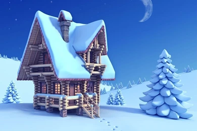 Winter Cottage Wallpapers   Crazy Frankenstein