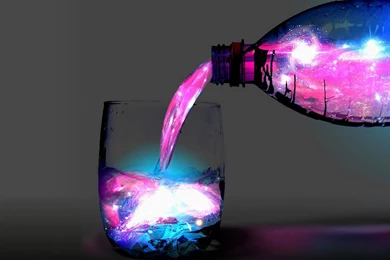 A Glass Of Space Wallpapers   Fantasy Wallpapers
