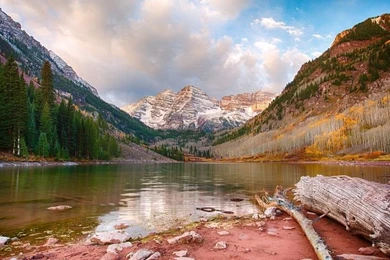 Maroon Lake Near Aspen, Colorado Retina Wallpapers Free Desktop ...