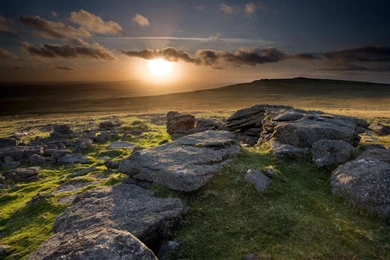 Sunset Over Scottish Hills Wallpapers • IBackgroundWallpapers