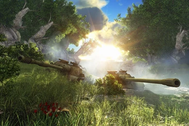 Download Wallpapers 1920x1080 Wot, World Of Tanks, Tanks, Su 122 54 ...