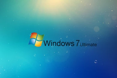 Download Wallpapers 1920x1080 Windows 7, Ultimate, Blue, Drops Full ...