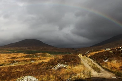 Download Wallpapers Rainbow In Scotland (2560 X 1024 Dual Monitor ...