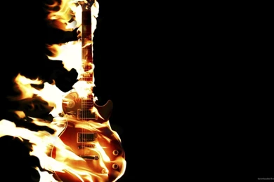 Download 1920x1080 Burning Guitar Wallpapers