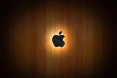 Wooden Glow Of Apple Wallpapers