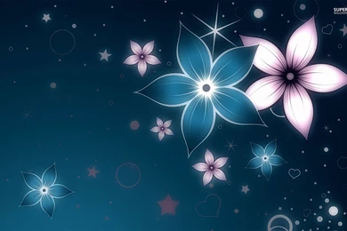 Glowing Flowers Wallpapers