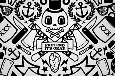 Pretend Its Okay Vector iPhone 5s Wallpapers Download