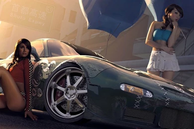 Need For Speed Sexy Girls And The Car