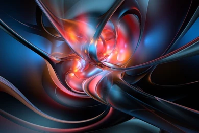 3D Design Red Energy Wallpapers