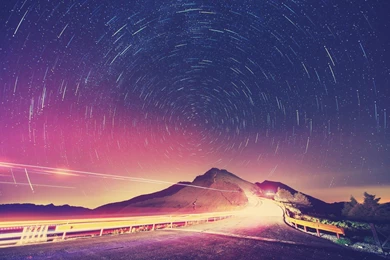 Circular Stars In The Night Sky Wallpapers » WallDevil   Best Free ...