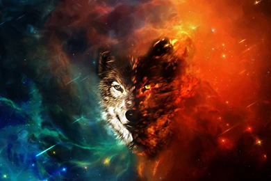 Top Space Wolf Wallpaper Images For Pinterest