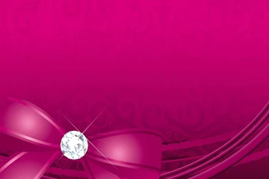 Free Pink Diamond With Ribbon Backgrounds For PowerPoint ...