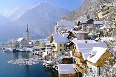 Village In Winter 1440x900 Wallpapers, 1440x900 Wallpapers ...