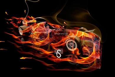 F1 Lotus Exos Fire Abstract Car 2013 « El Tony
