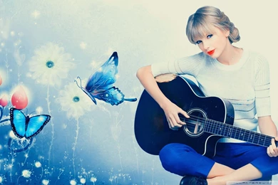 Taylor With Guitar   Taylor Swift Wallpapers (38363266)   Fanpop