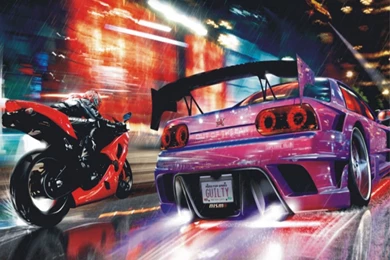 Wall Mural Wallpapers 2 Fast 2 Furious Car Race Car Tuning Photo ...