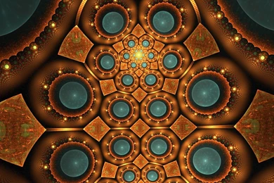 Brown Fractal Shapes Desktop Wallpapers 28464