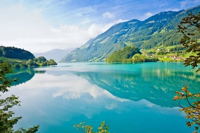 Beautiful Blue Water Green Nature Wallpapers