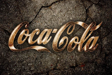 Gold Coca Cola Logo Drinks Brand Wallpapers HD