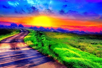 Wallpapers Surreal Coloful Landscape 1920 X 1080 Full Hd   1920 X ...