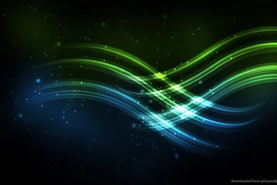 Download 1024x600 Blue And Green Waves Wallpapers