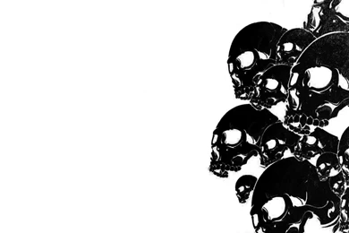 Black And White Skull Wallpapers   HD Wallpapers Pretty