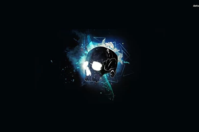 Black Skull Design Wallpapers   Digital Art Wallpapers