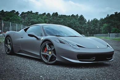 Ferrari 458 Italia Matte Black Wallpapers   Carmodel.design