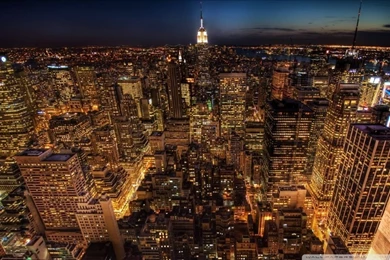 Manhattan Night Life HD Desktop Wallpapers : High Definition ...