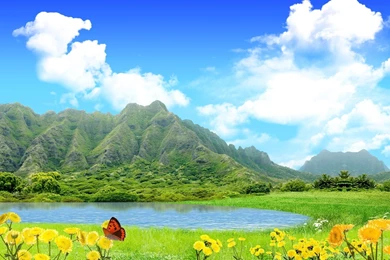 Green Mountains 1920×1080 HD Wallpapers