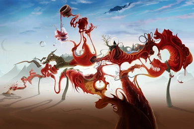 Download Wallpapers 3840x2160 Paint, Fantasy World, Surrealism 4K ...